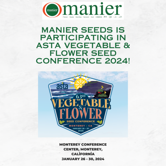 Manier Seeds at Asta Vegetable & Flower Seed Conference 2024!